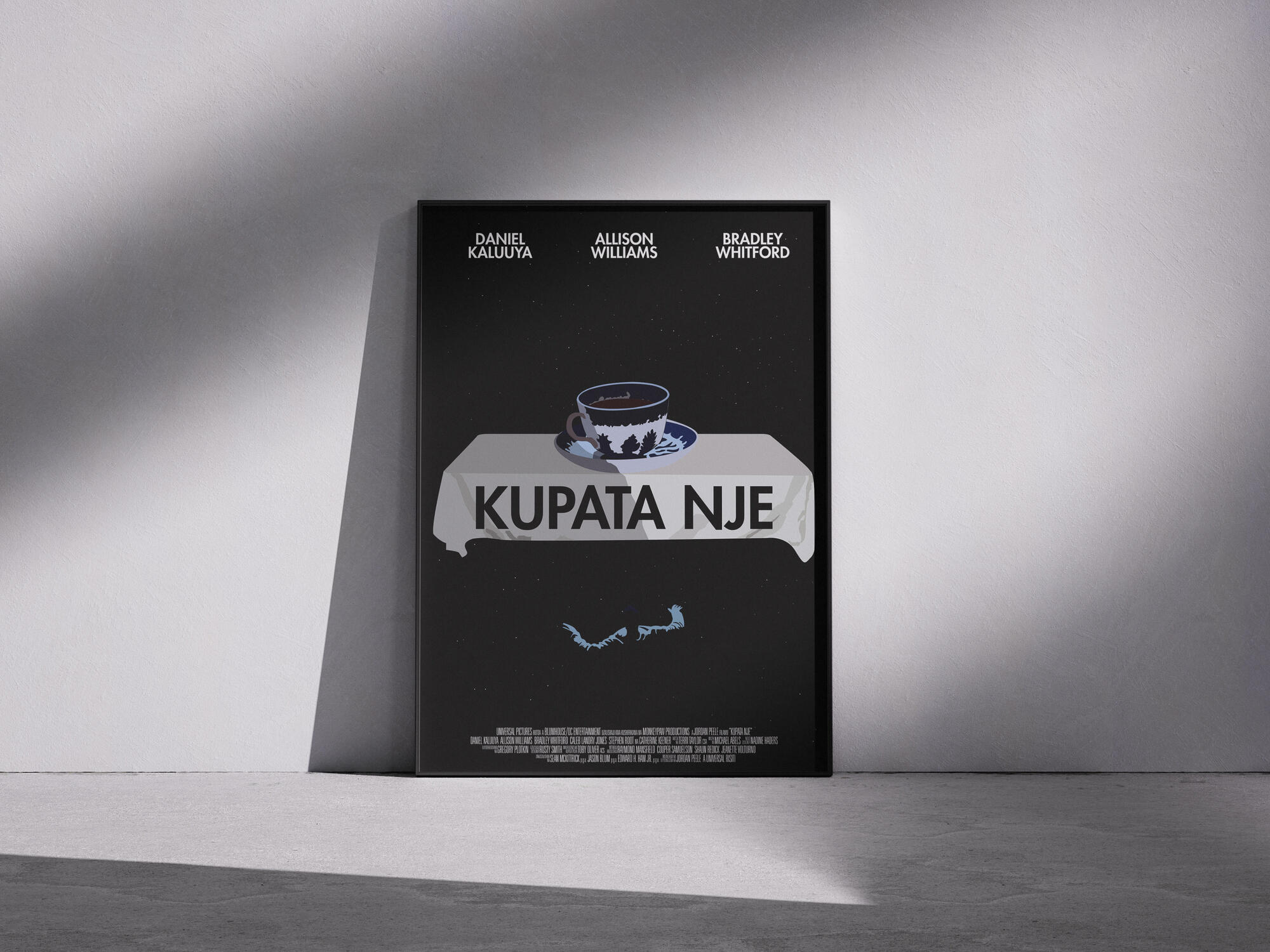 An alternative language poster for Jordan Peele's movie "Get Out," written in Swahili. Created in Adobe Illustrator.